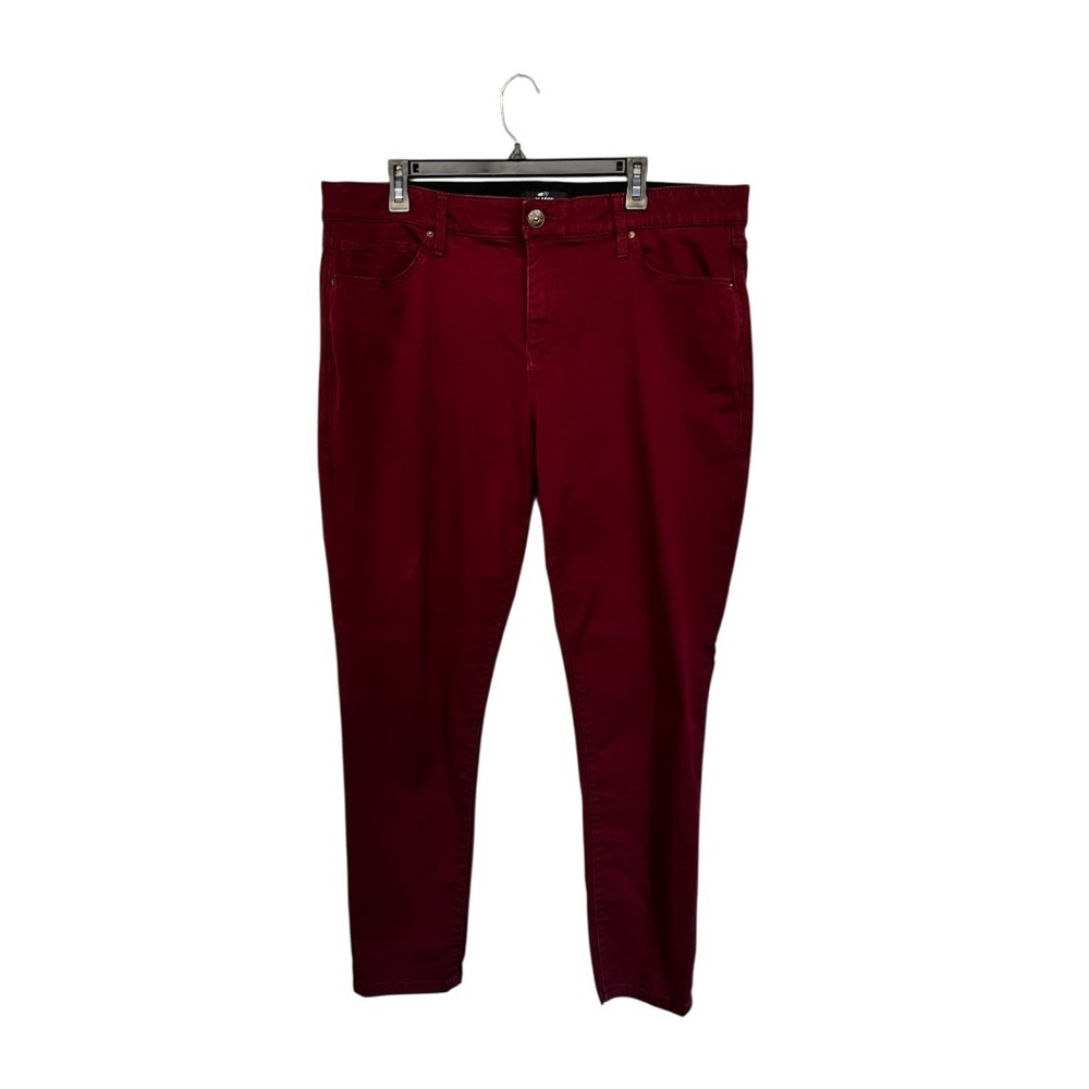 Lularoe | Skinny Fit‎ Pants Maroon Red Comfort Wide Waistband 38